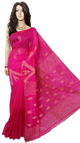 Casual Wear Shrink Resistant Breathable Printed Traditional Ladies Cotton Silk Saree