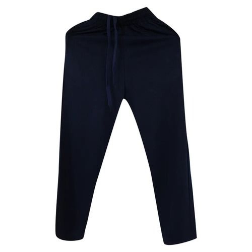 Black L Size Cotton Sports Lower For Boys