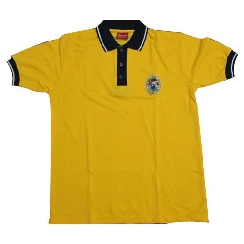 M Size Half Sleeves And Cotton School Wear T Shirt