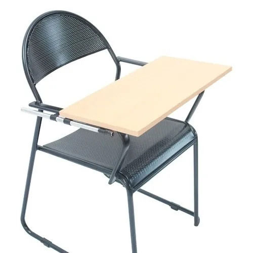 1.7X1.5X2 Foot Glossy Finished Wooden And Stainless Steel Student Chair No Assembly Required