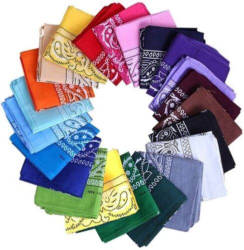 100% Pure Soft Cotton Paisley Bandana