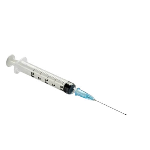 2.5ml Capacity 1 Inch Nozzle Stainless Steel Needle Pvc Disposable Injection 