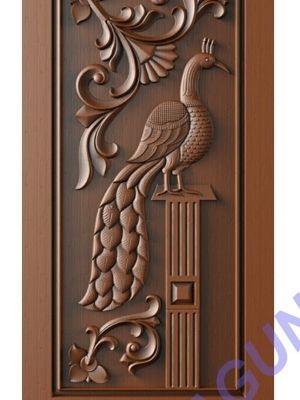 Barniss 3.5 X 7 Feet 26 Mm Thick Designer Carved Wooden Doors