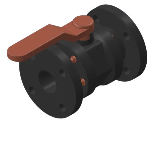 3 Inches 650 Grams Hybrid Polymer Coating Hdpe Flange Ball Valve Application: Chemicals And Pharmaceuticals Industry