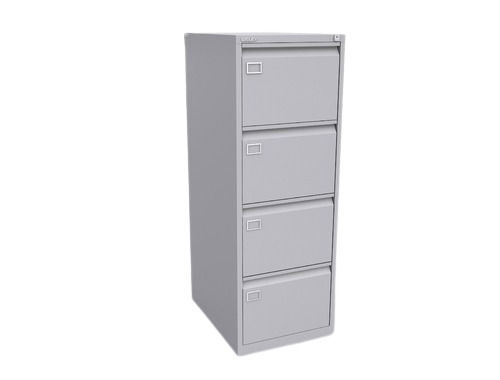 Machine Made 6 Foot 28 Kg Polished Finished Stainless Office Cabinet With Four Drawers