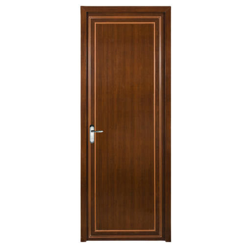 Brown 8X3 Feet 30 Mm Thick Water Resistant Pvc Bathroom Door 