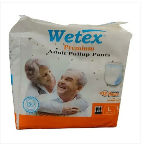 White Comfortale High Absorbent 3D Leak Protection Disposable Non Woven Adult Pullup Pants