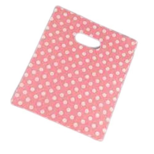 Pink Patch Handle Printed Poly Bags