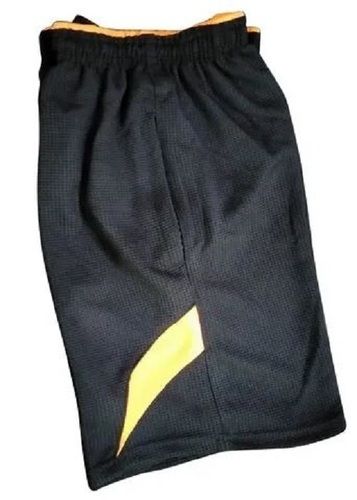 Plain Polyester Mid Length Sports Shorts For Mens