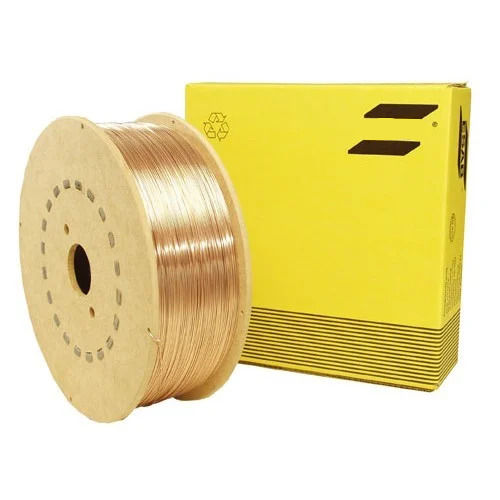 Golden And Reddish Brown Polished Mild Steel Material Welding Wire For Industrial Usage 