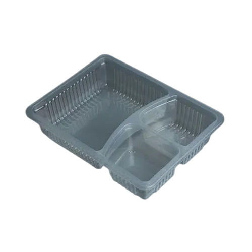 Transparent Rectangular Good Quality Poly Propylene Plastic Disposable Food Tray 