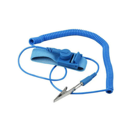 Blue 15 X 10 X 7 Cm Pvc Antistatic Wrist Strap For Electrical Use 