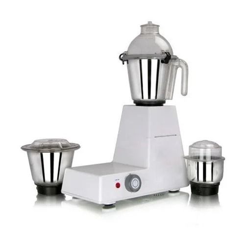 White 20X16X24 Cm 750 Watts 220 Volts Stainless Steel Mixer Grinder With 3 Jars