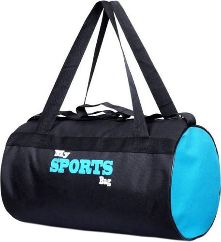 Black And Blue 21 Inches Round Plain Polyester Sports Travel Bag With  Zipper Closure at Best Price in Mumbai  Lucky Bags