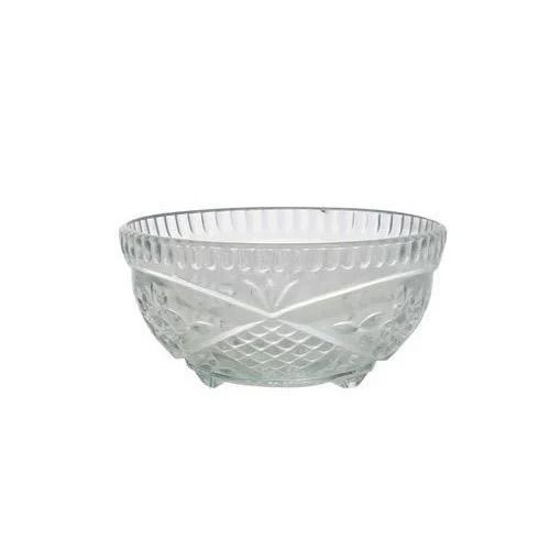 250 Mililiters Unbreakable Round Transparent Glass Bowl