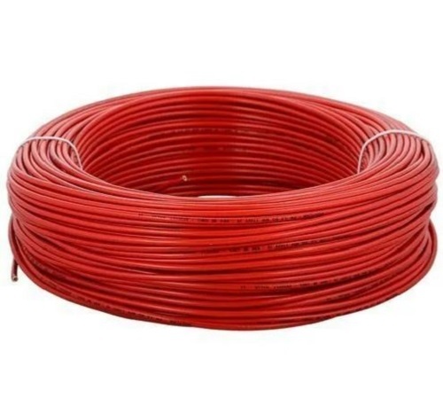 Red 50 Hz And 200 Volt Copper Conduction Electric Wire 