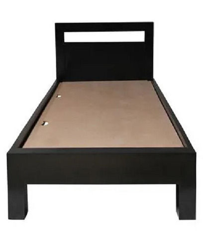 5x2 Feet Plain Soild Wooden Single Bed For Bedroom Furniture