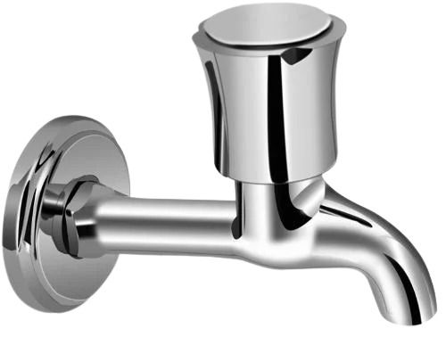 Silver 6 Inch Corrosion Resistance Glossy Finished Stainless Steel Bib Cock Tap 