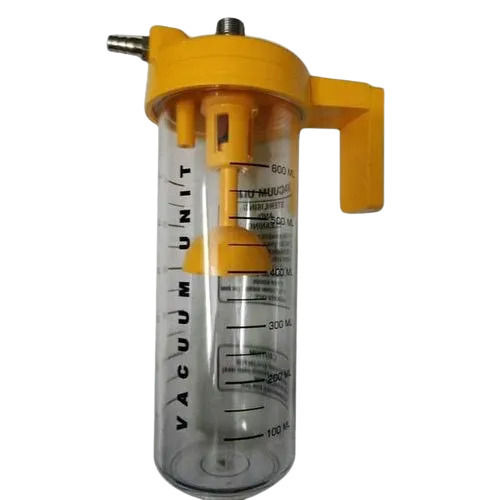 600 Milliliter Capacity Abs Plastic Ward Vacuum Unit For Hospital Use Color Code: Yellow