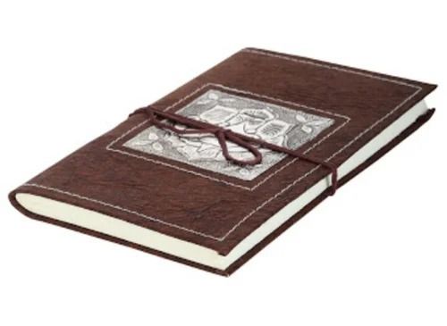 9x6.4 Inches Rectangular Smooth Pages Plain Leather and Paper Diaries