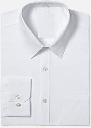 Comfortable And Breathable Plain White Men Formal Shirts  Age Group: 18 Above