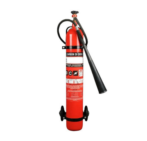 Cylindrical Shape Strong Body Mild Steel Co2 Type Wheeled Fire Extinguisher Application: Industrial