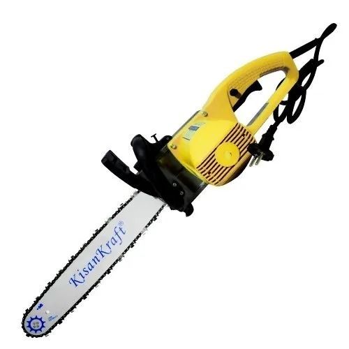 Yellow Easy To Use Light Weight Variable Speed Wood Cutting Electric Chainsaw 