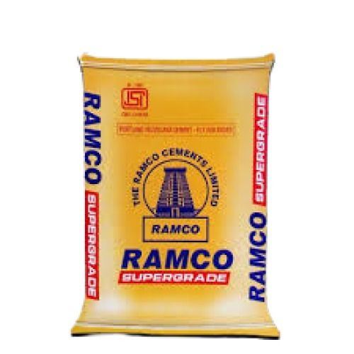 Grade 43 Limestone Acid-Proof Ramco Cement Bending Strength: 28 Day Compressive Strength Of 150 Mm