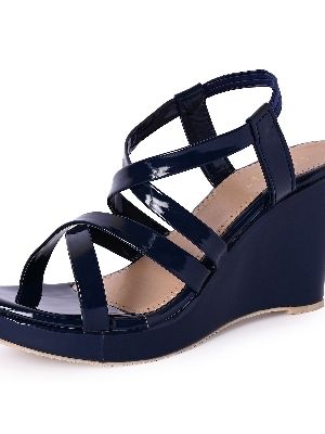 Make a Statement with Navy Wedges for Women by Kosh-a — Kosh-a