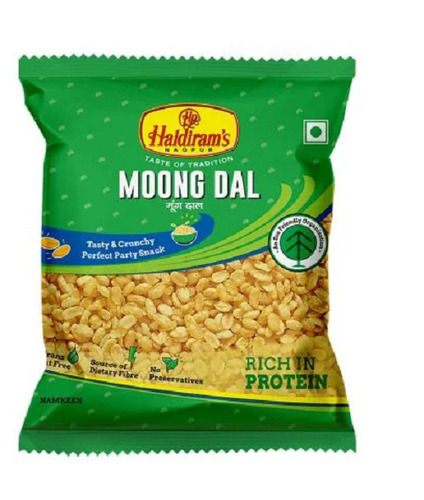 Pack Of 200 Gram Crispy Salty Moong Dal Namkeen For Snacks Use Grade: Food Grade