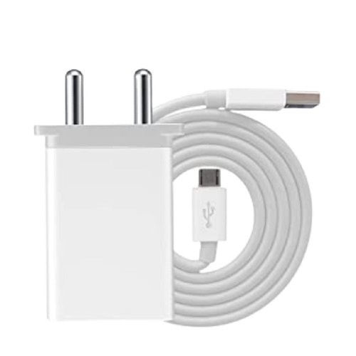 Plain White Realme 5i Fast Mobile Charger - Electric Power Source, Corrosion Resistant | Sleek Bar Design, Compact and Lightweight