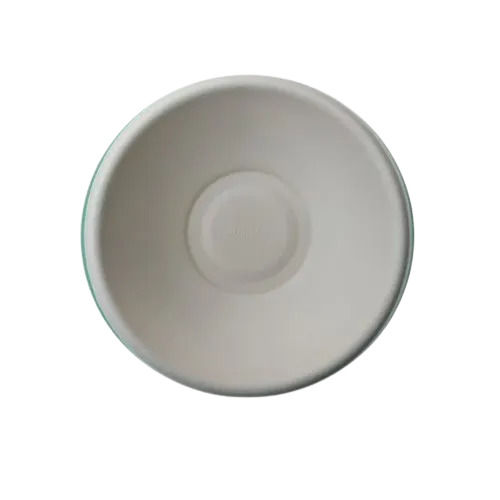 White Round Plain Eco Friendly Sugarcane Bagasse Biodegradable Bowl 