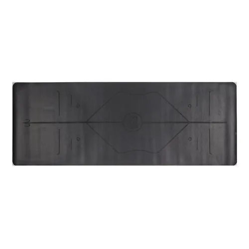 Black Shock Resistant Waterproof Anti Slip Non Woven Pure Rubber Yoga Mat