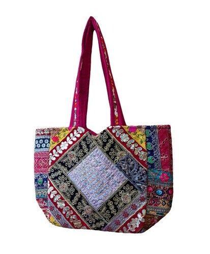 Sutliyan Handcrafted Multicolor Regular Shoulder/Tote Bag (11*15 Inch)