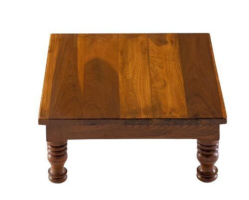 12 इंच रस्टप्रूफ और पर्यावरण के अनुकूल ओक वुड पूजा चौकी