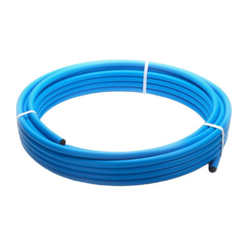 Blue 20 Mm 2 Mm Thick Round Medium Density Polyethylene Pipe 