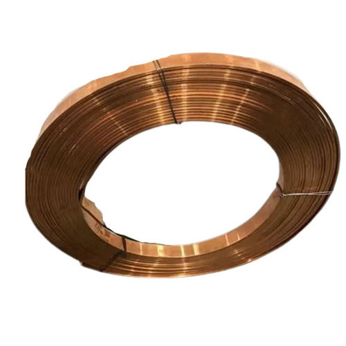 Reddish Brown 3 Mm Thick Polished Finish 60 Hv Hardness Flat Copper Strip