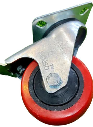 4 Inches Galvanized Aluminium And Polyurethane Pu Caster Wheel For Industrial Use Hole Size: 8 Millimeter (Mm)