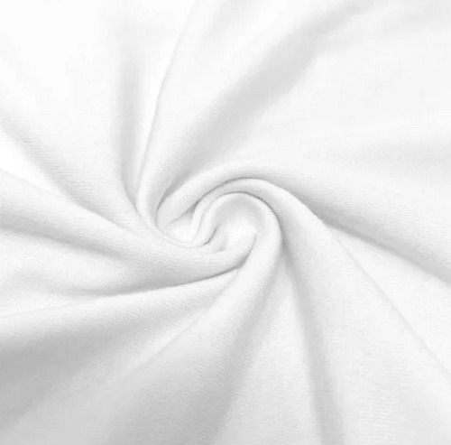 White 40X6 Meter Soft Plain Cotton Fabric For Making Garment