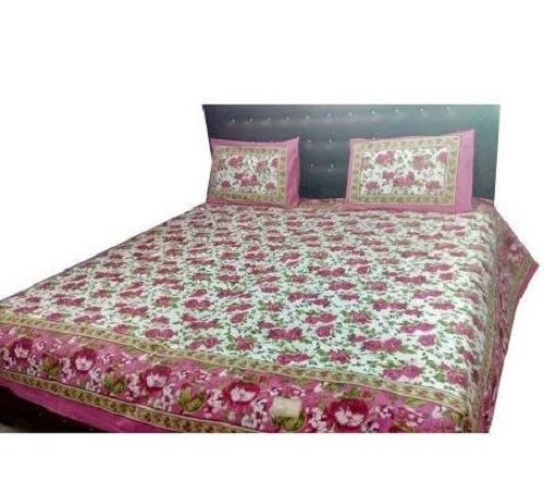 7 Feet Size Rectangular Cotton Printed Bed Sheet