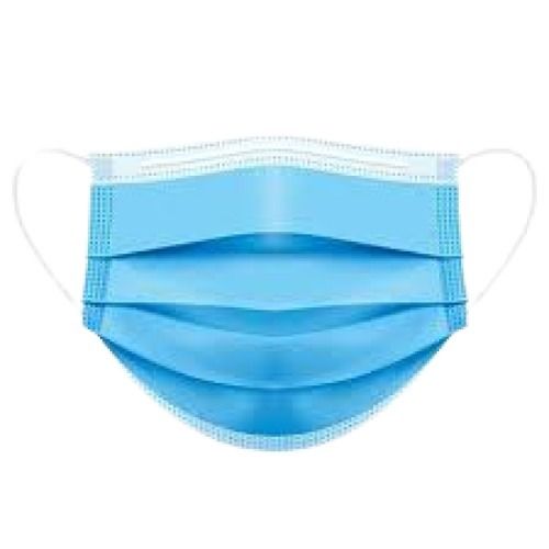 Dust And Pollution Free Blue 3 Ply Face Mask (Pack Of 100 Pieces)