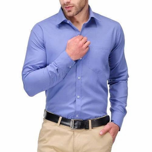 Formal Wear Full Sleeves Mens Cotton Shirt, All Sizes Available