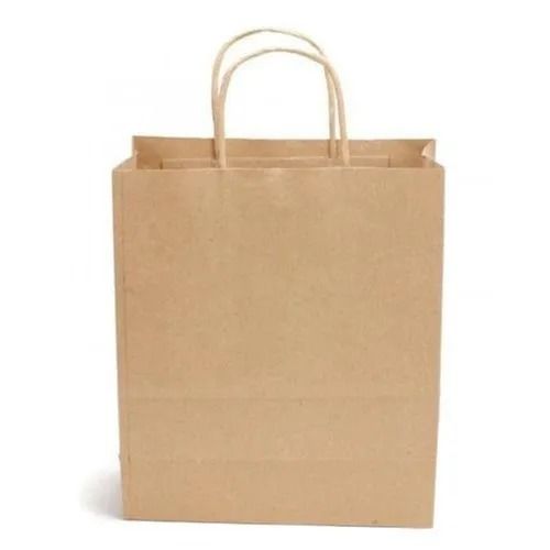 Recyclable Customized Offset Surface Handling Plain Kraft Paper Bag