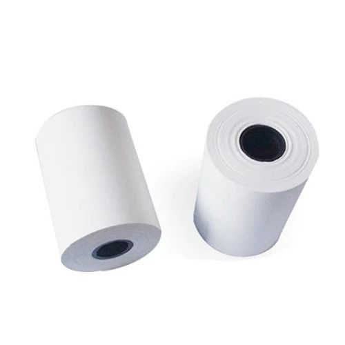 White 10 Cm Width Laminated Paper Billing Roll