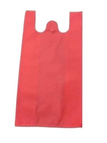 Red 11X14 Inch Disposable Non Woven W Cut Shopping Bag