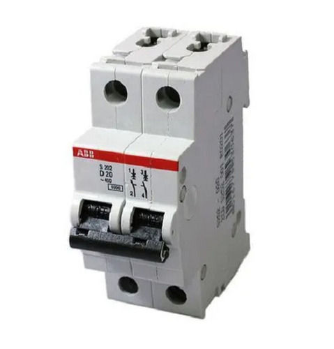 White 2 Pole Double Phase Abb Mcb For Industrial And Commercial