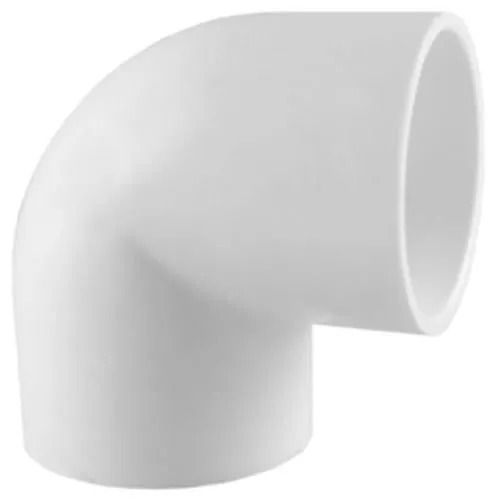 White 2Mm Thickness Ansi Standard Welding Connection Round Pvc Elbow Fittings