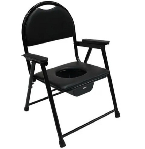 3.5 Kg Steel Foldable Commode Chair With Backrest Design: One Piece