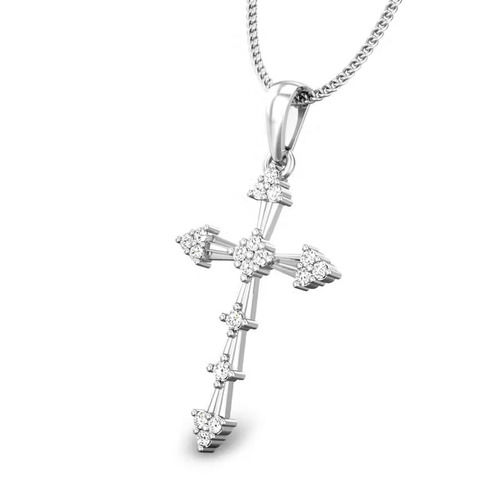 3 Karat Diamond Jesus Cross Pendant In 18 Kt Gold Diamond Carat Weight: 1 Carat