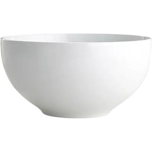 300 Milliliter Round Polished Finish Plain Ceramic Bowl